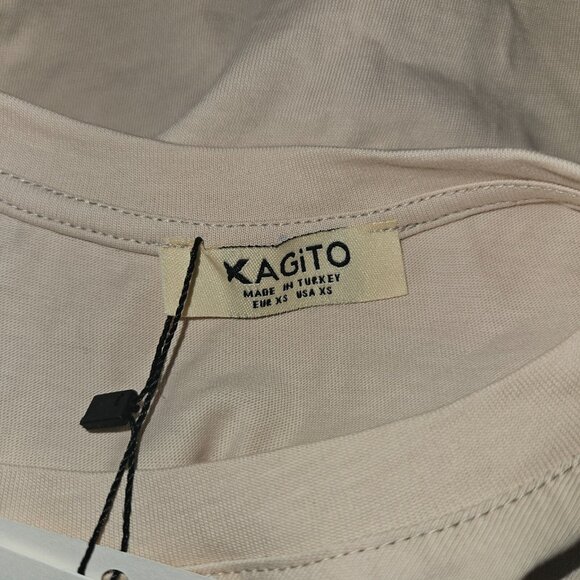 NWT Kagito Tan Tank Crop Top Cassette Tape Breakup Songs I Miss You Idiot Sz XS - Picture 8 of 14